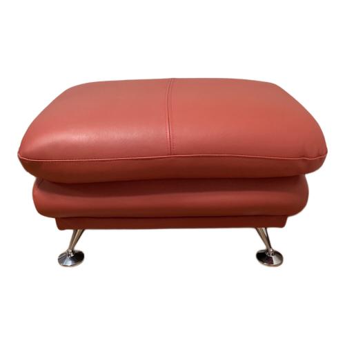 関家具 (セキカグ) オットマン レッド×シルバー