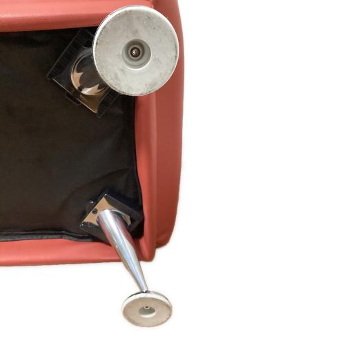 関家具 (セキカグ) オットマン レッド×シルバー