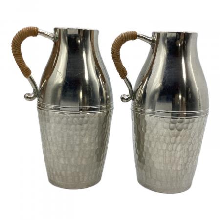 錫製　酒器セット　浪華錫半造　徳利２　千呂利１　盃洗１　盃10 計14点 錫製 酒器セット 浪華錫半造 徳利2 千呂利1