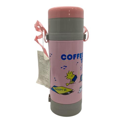 SNOOPY (スヌーピー) ステンレスボトル ピンク 昭和レトロ タグ付