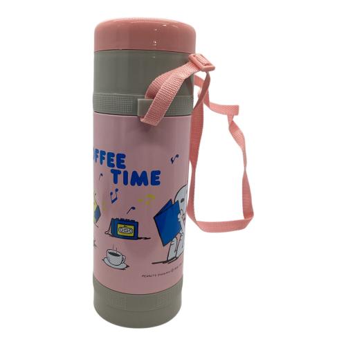 SNOOPY (スヌーピー) ステンレスボトル ピンク 昭和レトロ タグ付