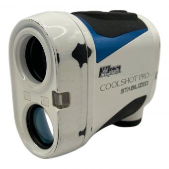 Nikon (ニコン) ゴルフ距離測定器 COOLSHOT PRO STABILIZED キズ有 通電確認のみ ホワイト