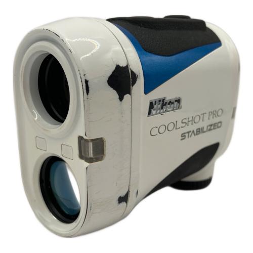 Nikon (ニコン) ゴルフ距離測定器 COOLSHOT PRO STABILIZED キズ有 通電確認のみ ホワイト