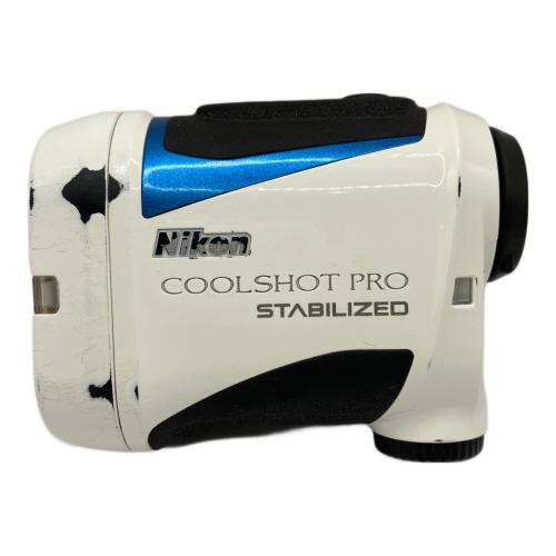Nikon (ニコン) ゴルフ距離測定器 COOLSHOT PRO STABILIZED キズ有 通電確認のみ ホワイト