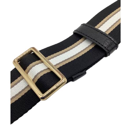 MARC JACOBS (マークジェイコブズ) ショルダーストラップ ブラック×ベージュ