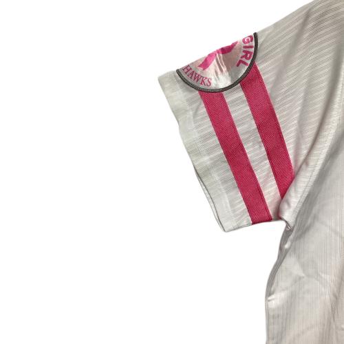 福岡ソフトバンクホークス×Majestic（フクオカソフトバンクホークス×マジェスティック） フルユニフォーム ホワイト×ピンク SIZE L 周東佑京 #23