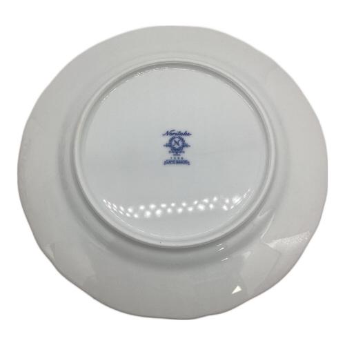 Noritake (ノリタケ) モーニングセット ホワイト×ブルー ラピスマナー プレート・カップ各2