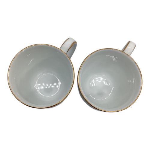 Noritake (ノリタケ) モーニングセット ホワイト×ブルー ラピスマナー プレート・カップ各2