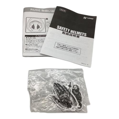 LEAD（リード） バイク用ヘルメット 57-60 005457 RUDE 2024年製 PSCマーク(バイク用ヘルメット)有