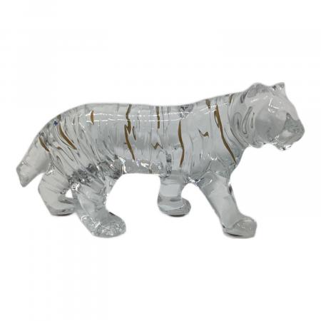 Baccarat (バカラ) ガラス細工 クリスタルフィギュア トラ 尻尾欠け有