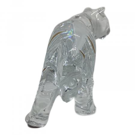 Baccarat (バカラ) ガラス細工 クリスタルフィギュア トラ 尻尾欠け