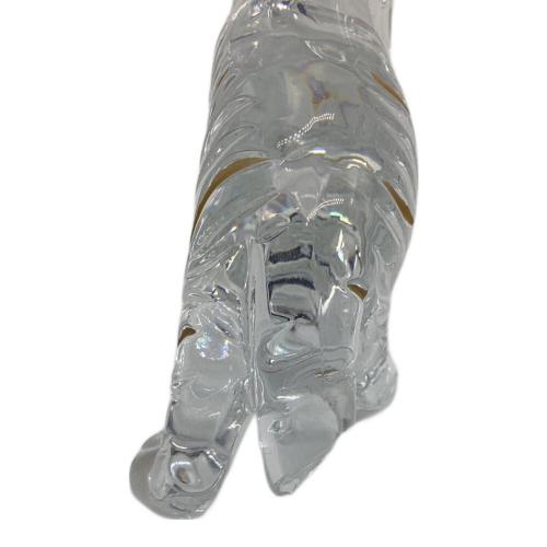 Baccarat (バカラ) ガラス細工 クリスタルフィギュア トラ 尻尾欠け、脚裏滑り止め欠品有