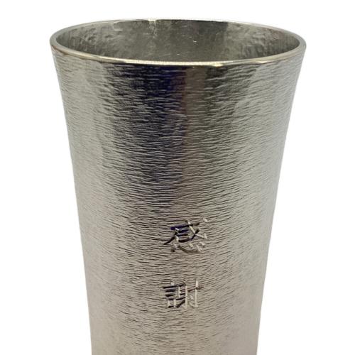 大謹錫製 錫製マグカップ&タンブラー 本錫 2Pセット 刻印入り 未使用品