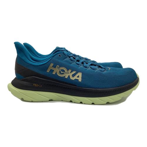 HOKAONEONE (ホカオネオネ) ランニングシューズ 1113528 BCBLC Mach 4 メンズ SIZE 26.5cm ブルー×ライトグリーン