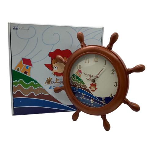 asahi×スタジオジブリ（アサヒ×スタウジオジブリ） 崖の上のポニョ 掛時計 蓄光機能動作未確認 ※経年劣化の為保証無