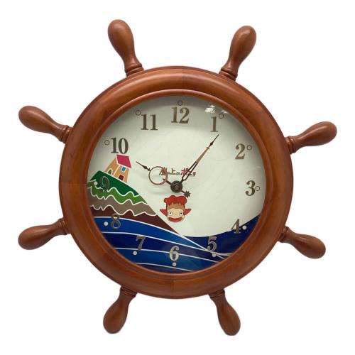 asahi×スタジオジブリ（アサヒ×スタウジオジブリ） 崖の上のポニョ 掛時計 蓄光機能動作未確認 ※経年劣化の為保証無