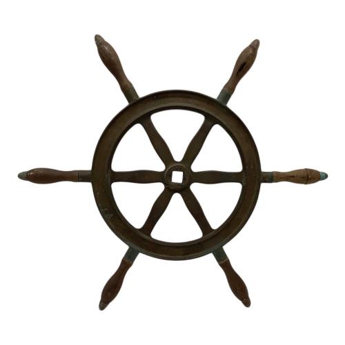 舵輪　サビ有 真鍮