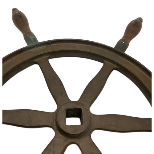 舵輪　サビ有 真鍮