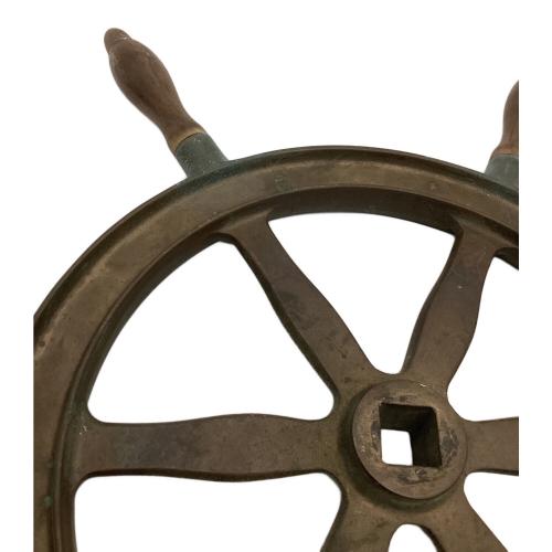舵輪　サビ有 真鍮