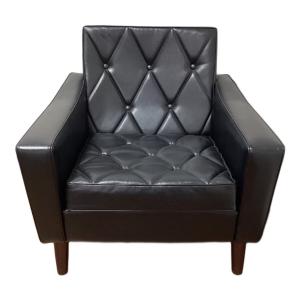 karimoku (カリモク) ロビーチェア ブラック×ブラウン