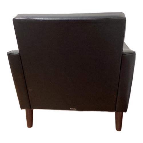 karimoku (カリモク) ロビーチェア ブラック×ブラウン