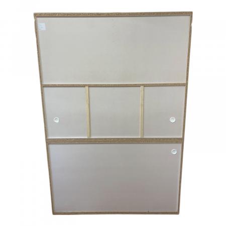 松田家具 (マツダカグ) 2枚扉レンジボード ホワイト×ダークブラウン 松田家具 (マツダカグ) 2枚扉レンジボード ホワイト×ダークブラウン