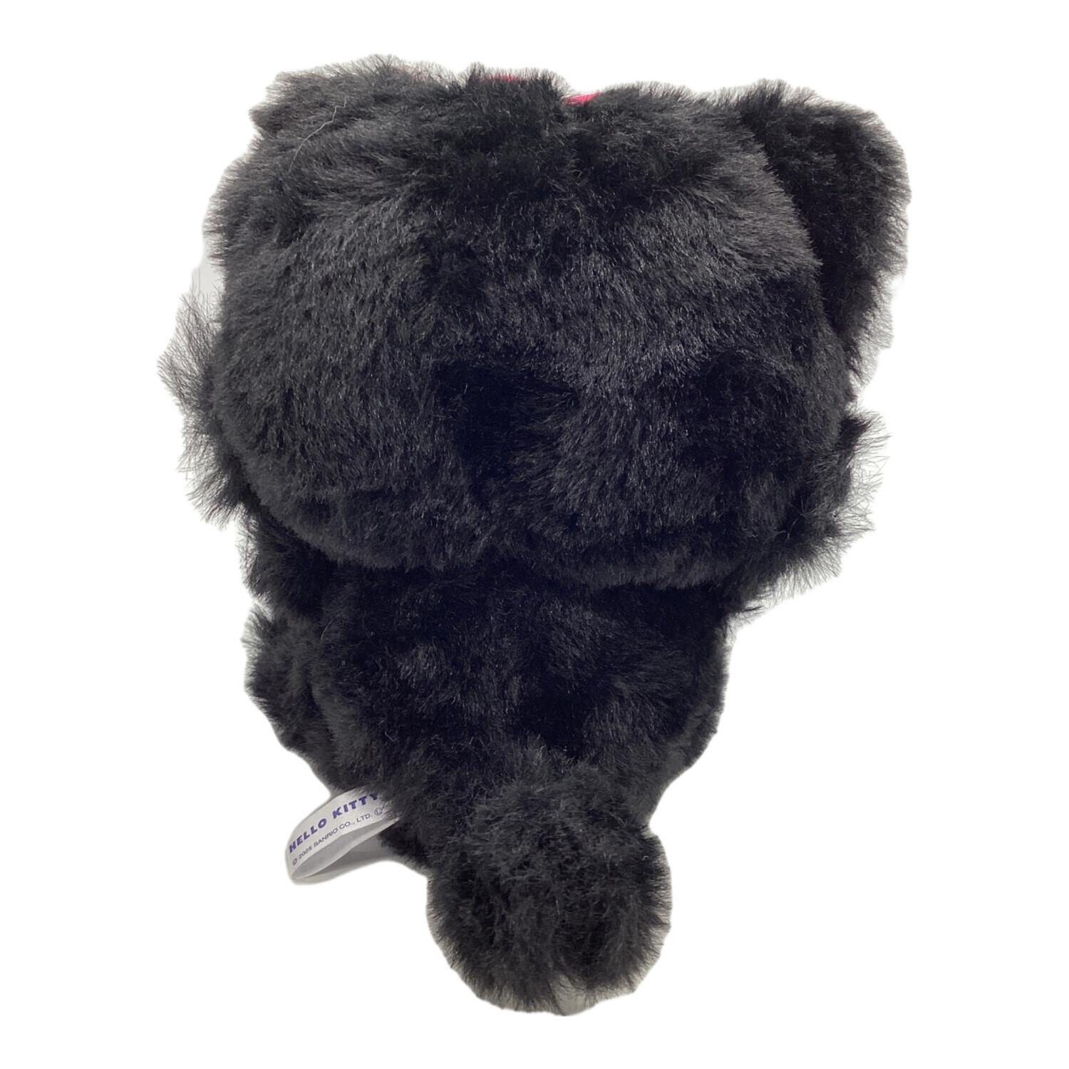 ハローキティ フェイスキャット ヌイグルミ ブラック×ピンク