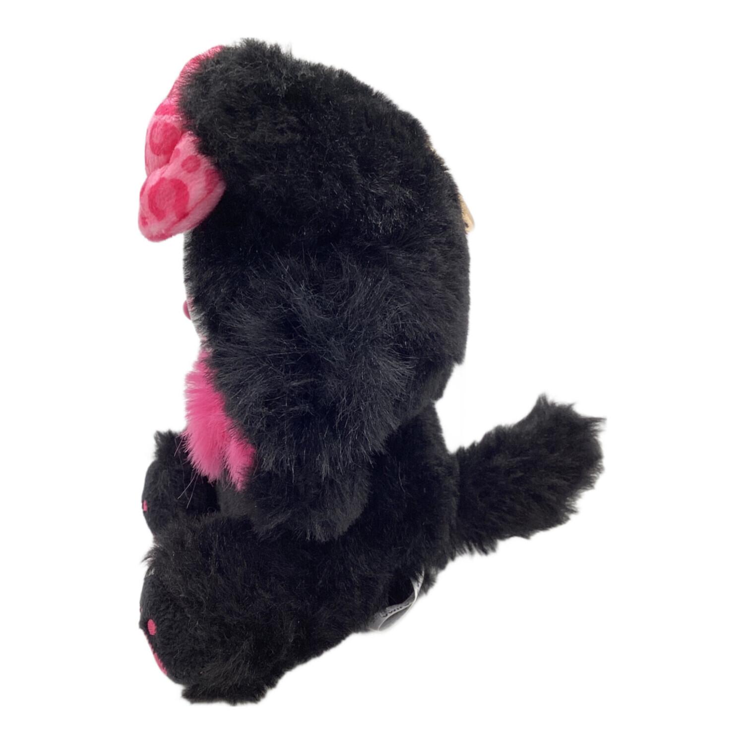 ハローキティ フェイスキャット ヌイグルミ ブラック×ピンク