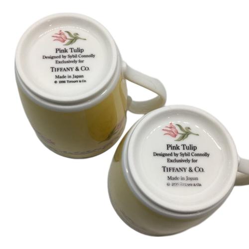 TIFFANY & Co. (ティファニー) マグカップ ピンクチューリップ　2Pセット