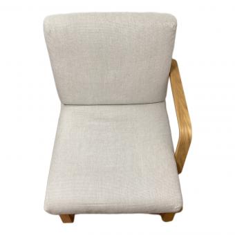 無印良品 (ムジルシリョウヒン) チェア 66 ナチュラル×グレー リビングでもダイニングでもつかえるソファチェア