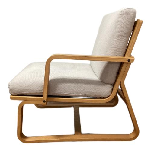 無印良品 (ムジルシリョウヒン) チェア 66 ナチュラル×グレー リビングでもダイニングでもつかえるソファチェア