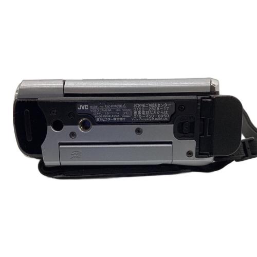 JVC (ジェイブイシー) ビデオカメラ GZ-HM690-S 2010年モデル バッテリー残量未確認 キズ有