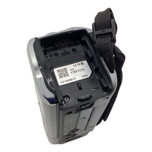 JVC (ジェイブイシー) ビデオカメラ GZ-HM690-S 2010年モデル バッテリー残量未確認 キズ有