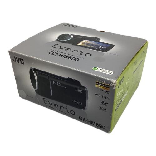JVC (ジェイブイシー) ビデオカメラ GZ-HM690-S 2010年モデル バッテリー残量未確認 キズ有