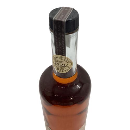 サントリー 山崎蒸溜所 樽出原酒 モルトウィスキー 10年 ※目減り有 600ml