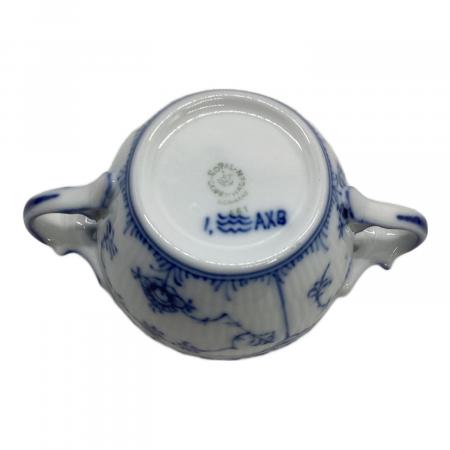 【新品未使用】ロイヤルコペンハーゲンブルーフルーテッドプレインシュガーポット蓋付 ROYAL COPENHAGEN (ロイヤル・コペンハーゲン) シュガーポット ブルー