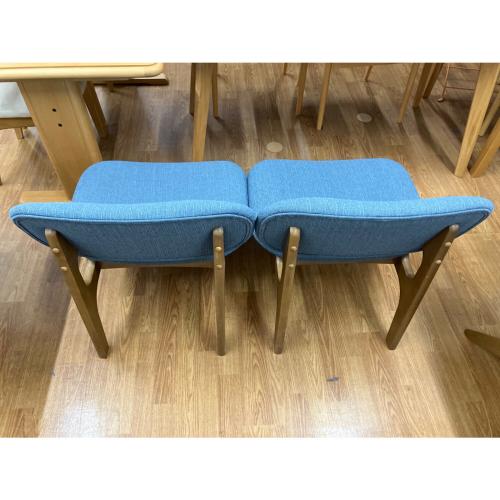 ニトリ ダイニング3点セット 124 ナチュラル×グレー リラックスワイド