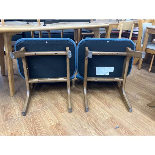 ニトリ ダイニング3点セット 124 ナチュラル×グレー リラックスワイド