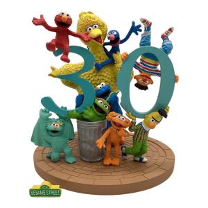 セサミストリート 30周年限定フィギュア プレート部分破損有