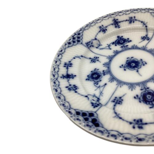 ROYAL COPENHAGEN (ロイヤル・コペンハーゲン) プレート 16cm 595 ブルーフルーテッド・ハーフレース