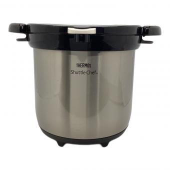 THERMOS (サーモス) 真空保温調理器シャトルシェフ　Shuttle Chef　KBG-4500 4.5L　クリアステンレス　IH 200V対応　両手20cm　4～6人用 クリアステンレス KBG-4500