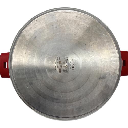 CRISTEL (クリステル) 両手鍋 蓋・クッキングバスケット付 24cm-9.5in