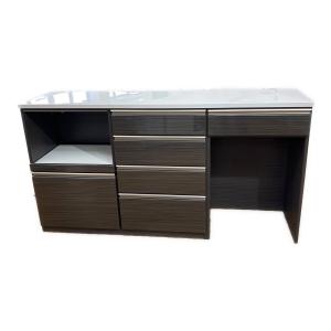 三幸ジャパン (サンコウジャパン) キッチンカウンター 175 ホワイト×ブラック