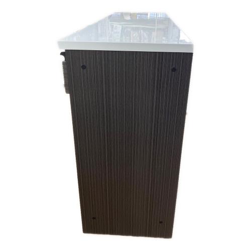 三幸ジャパン (サンコウジャパン) キッチンカウンター 175 ホワイト×ブラック