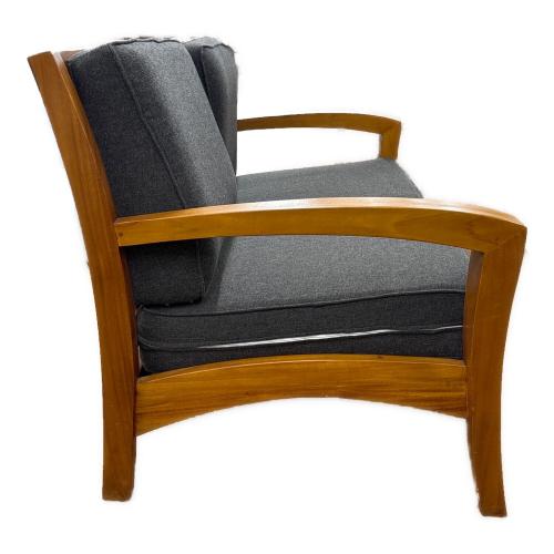 SCANTEAK (スキャンティーク) 2人掛けソファー 182 ナチュラル×グレー KONISKA