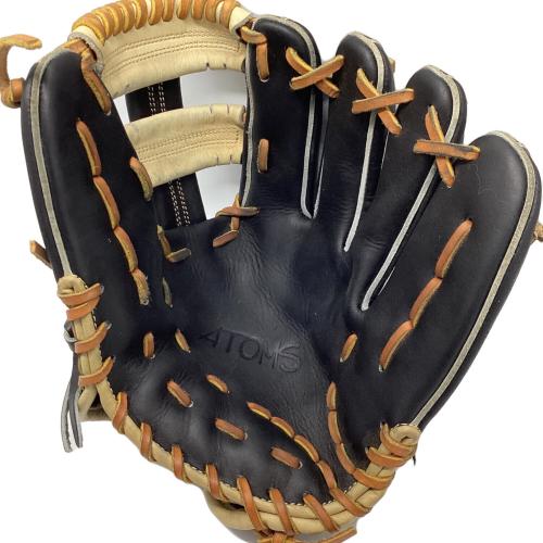 ATOMS (アトモス) ERM-Wrist搭載 軟式グローブ 布袋付 ブラック×ベージュ