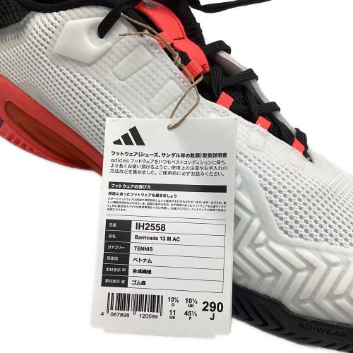 adidas (アディダス) テニスシューズ IH2558 バリケード 13 メンズ SIZE 29cm ホワイト×ブラック×レッド