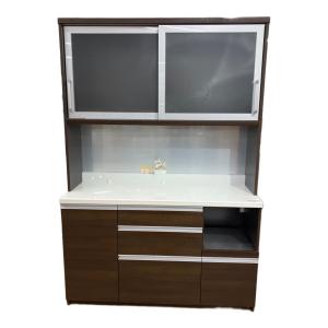 Pamouna (パモウナ) 2枚扉レンジボード ブラウン×ホワイト