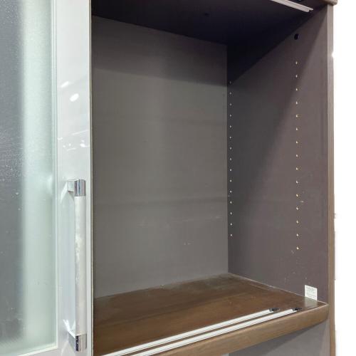 Pamouna (パモウナ) 2枚扉レンジボード ブラウン×ホワイト