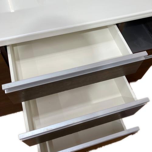 Pamouna (パモウナ) 2枚扉レンジボード ブラウン×ホワイト